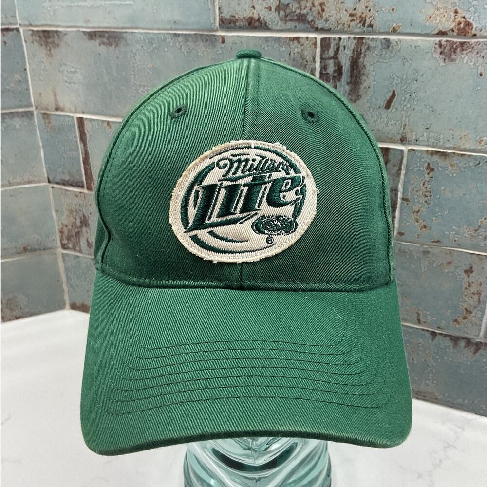 Miller Lite Green Adjustable Baseball Cap